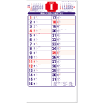 NA-110　メモ付文字月表
