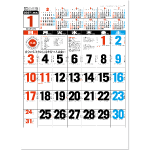 NA-144　年表入3色文字月表